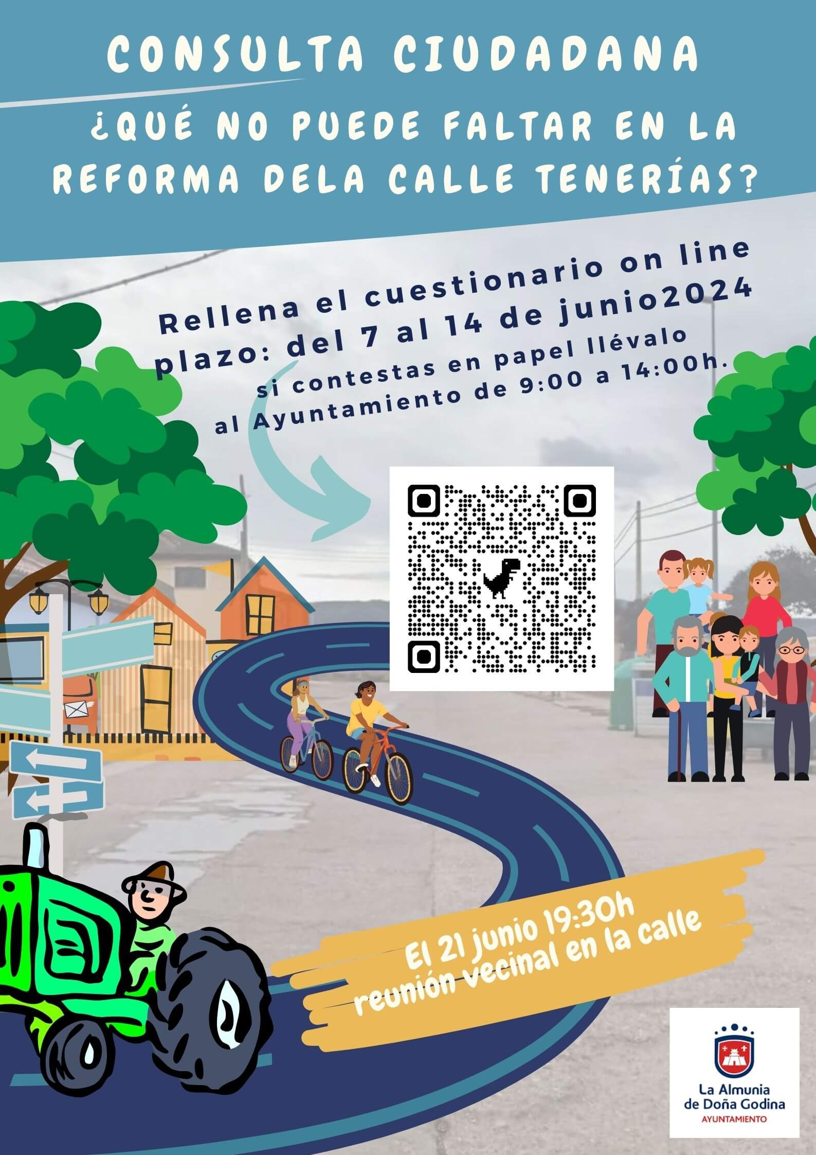 ¿Qué no puede faltar en la reforma de la Calle Tenerías de La Almunia? - Consulta Ciudadana