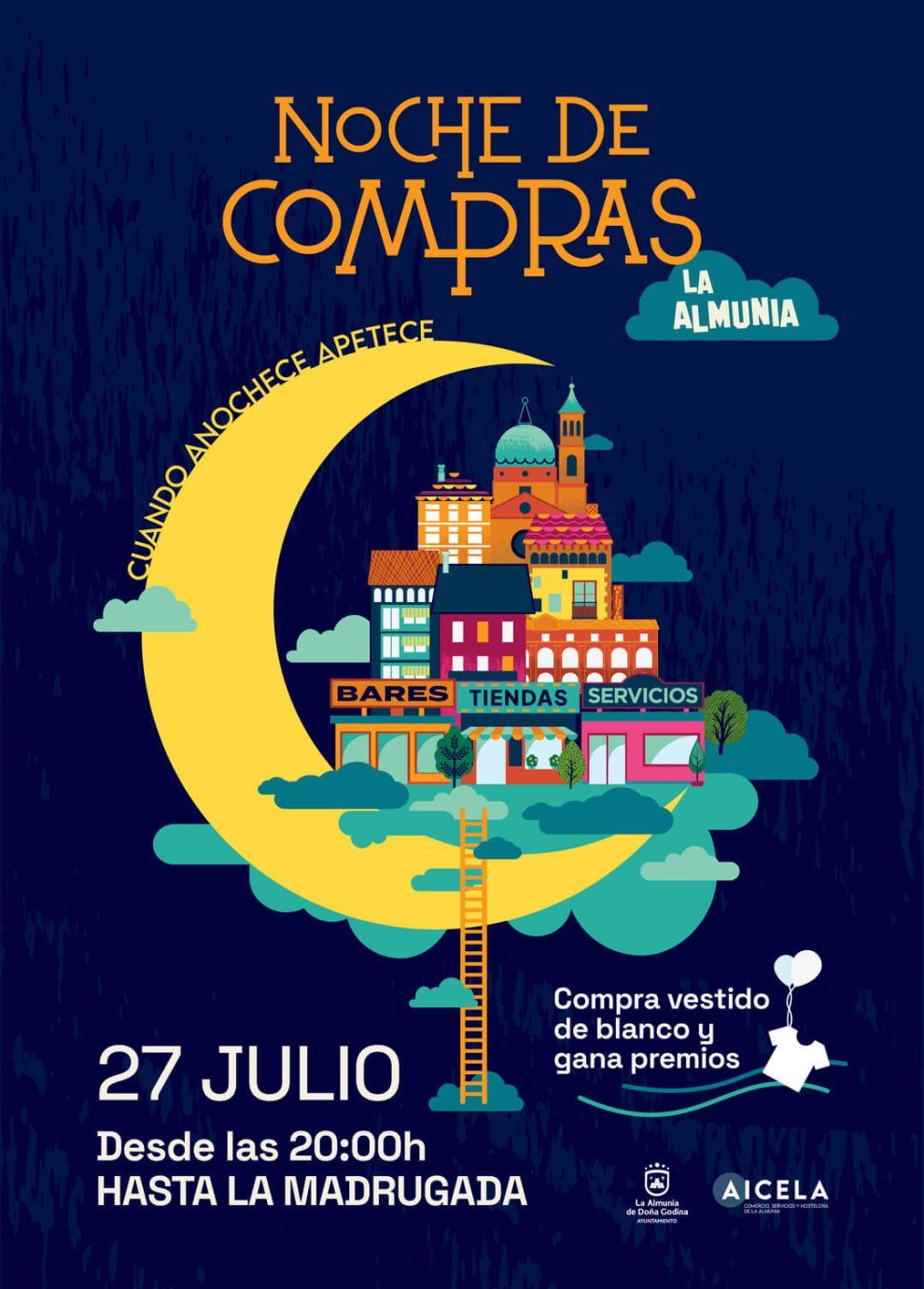 La Noche de Compras de AICELA cerrará el mes de julio con descuentos, cenas y muchos premios