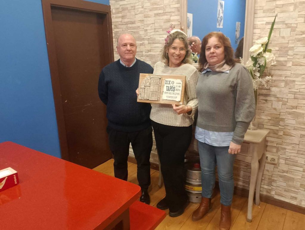 Entrega del premio en 'Bar Esmeralda'