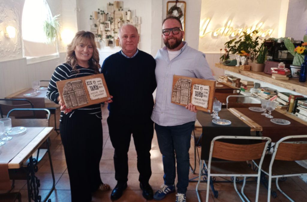 Entrega del premio en 'Restaurante La Bamba'